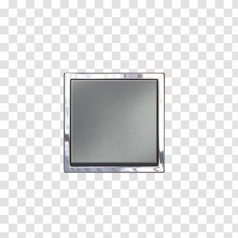 Legrand Material Switch Home Automation Metal - Brushed Silver Button Transparent PNG