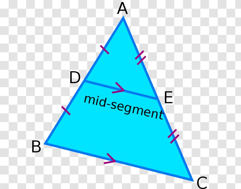 Triangle Linie Mijlocie Point Area - Mid Transparent PNG