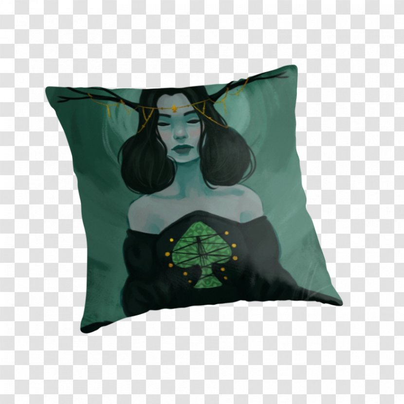 Throw Pillows Cushion Queen Of Spades - Restaurant Kontrast Transparent PNG