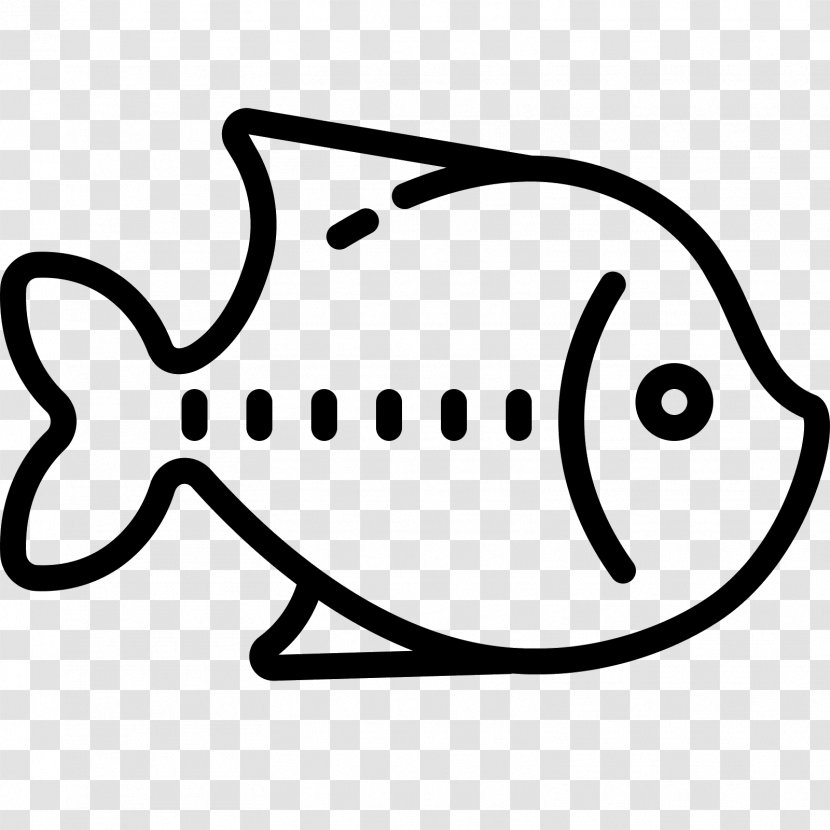 Fish Fast Food Clip Art - Black And White Transparent PNG