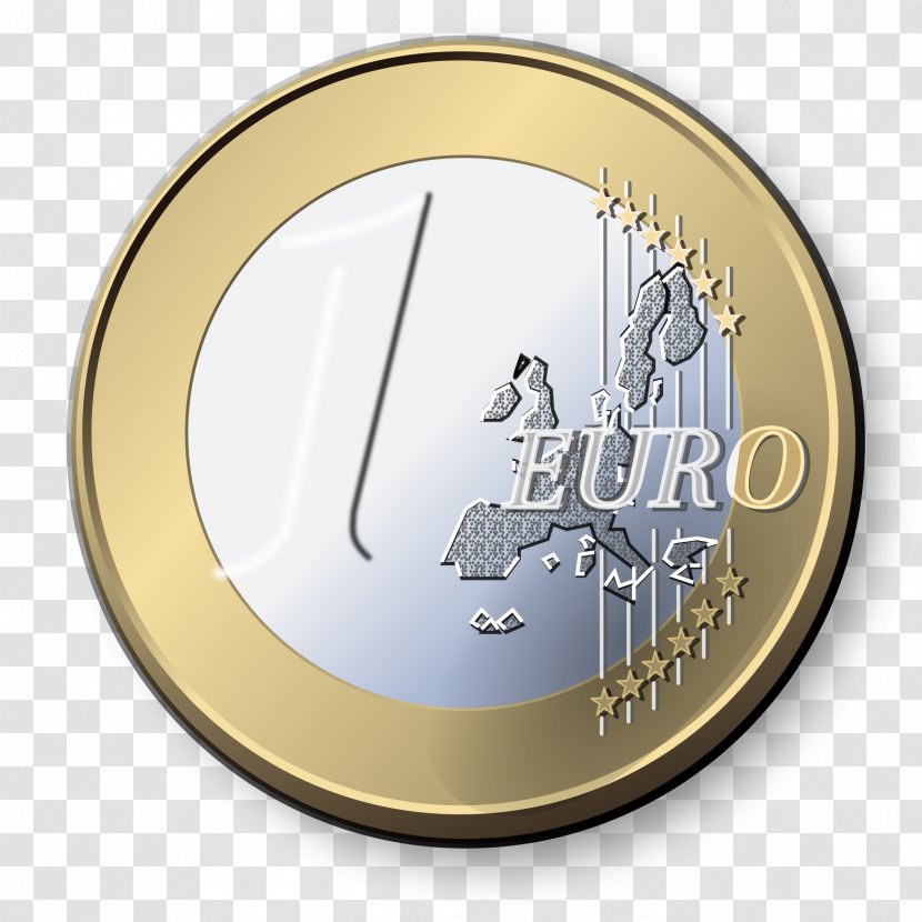 1 Euro Coin Coins Clip Art - Money - Transparent Background Transparent PNG