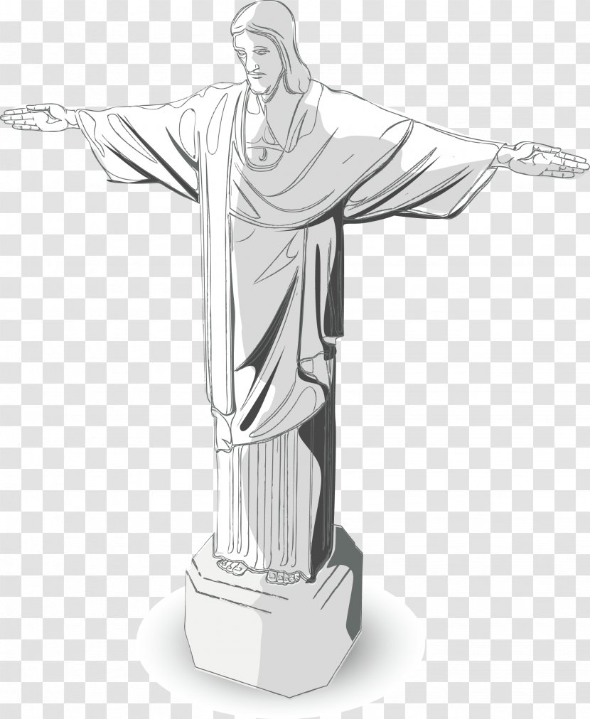 Christ The Redeemer Of Vu0169ng Txe0u Statue - Figurine - Jesus As Vector Transparent PNG