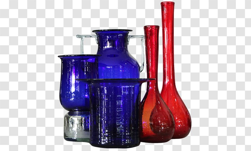 Glass Bottle Cobalt Blue Vase Liquid Transparent PNG