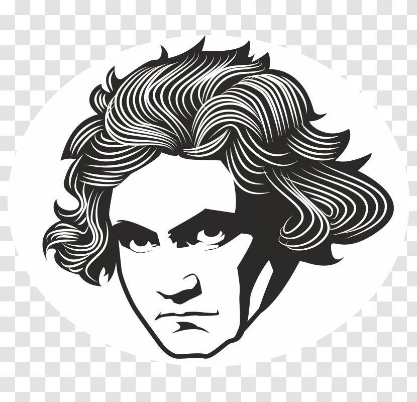 Visual Arts Logo Font - Head - Beethoven Transparent PNG