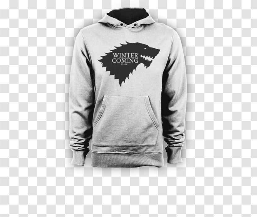 Hoodie T-shirt Clothing Jacket - Long Sleeved T Shirt - Winter Is Coming Transparent PNG