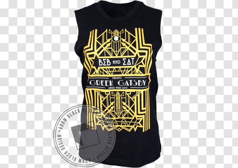 T-shirt Sleeveless Shirt Gilets Logo - Gatsby Design Transparent PNG