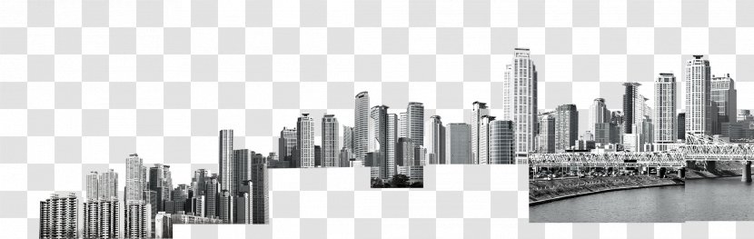 Skyscraper Black And White Brand Skyline - Building Transparent PNG