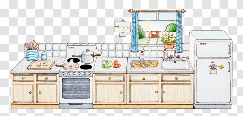 Kitchen Utensil Drawing Home Appliance Illustration - Tableware - Cartoon Transparent PNG