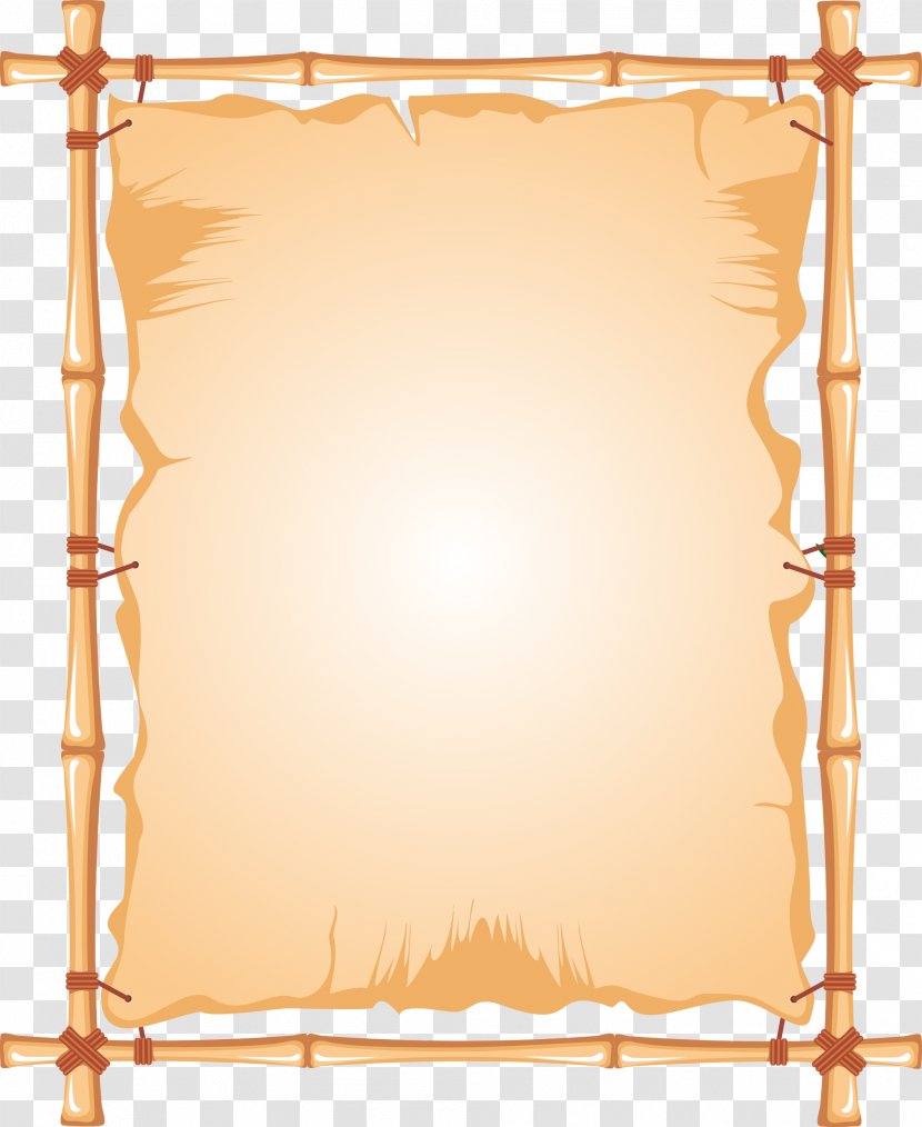 Bamboo Picture Frames Clip Art - Rectangle Transparent PNG