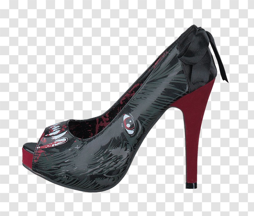 Heel Sandal Shoe Pump Black M Transparent PNG
