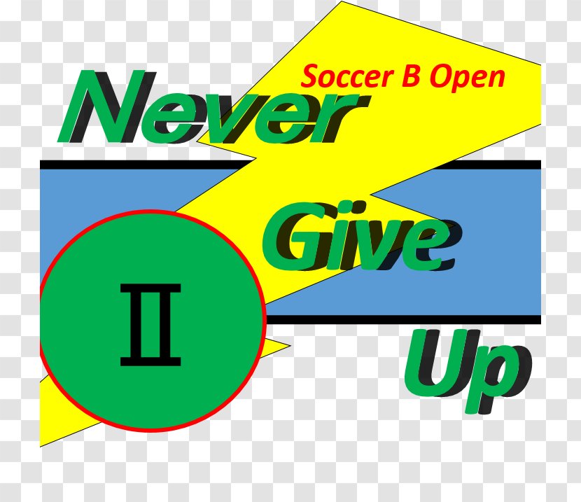 Brand Line Green Angle Clip Art - Signage - Never Give Up Transparent PNG