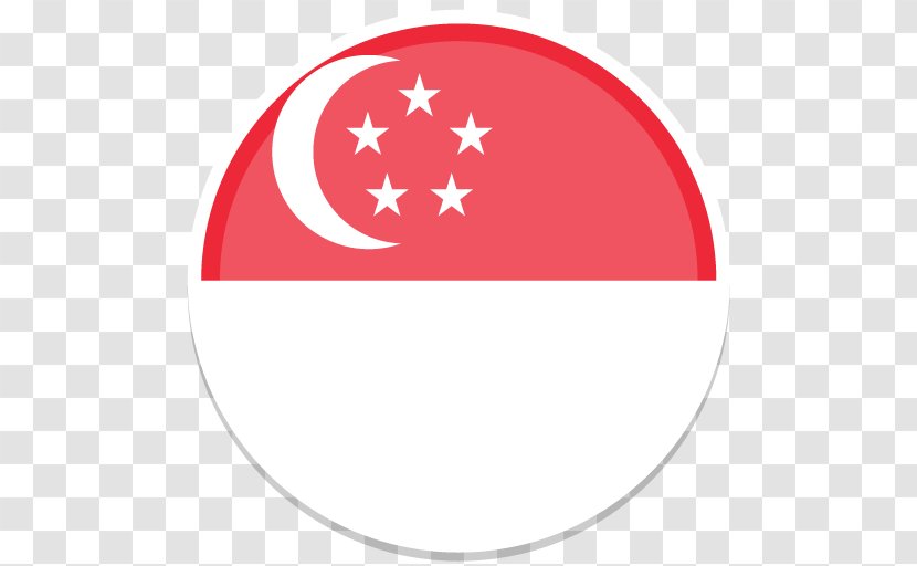 Flag Of Singapore Flags The World - National Symbol - Round Transparent PNG