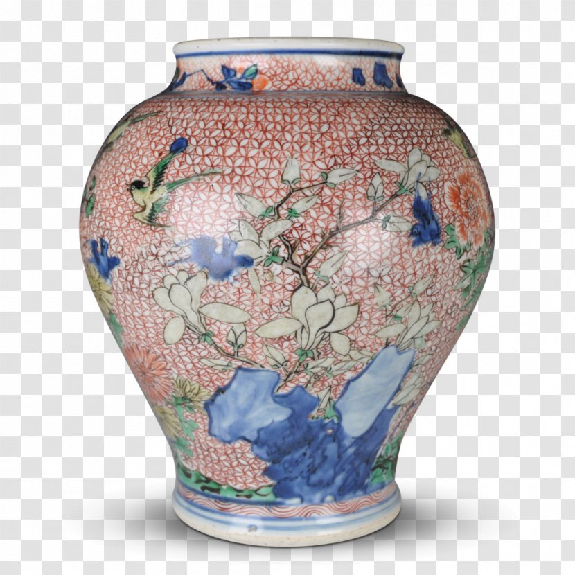 Vase Ceramic Blue And White Pottery Urn - Celadon Transparent PNG