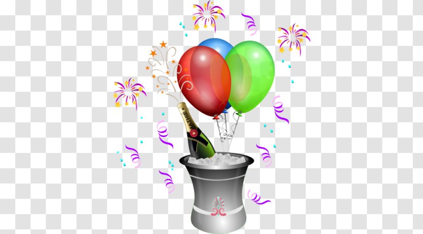 Balloon Birthday Party Clip Art - Flower Transparent PNG