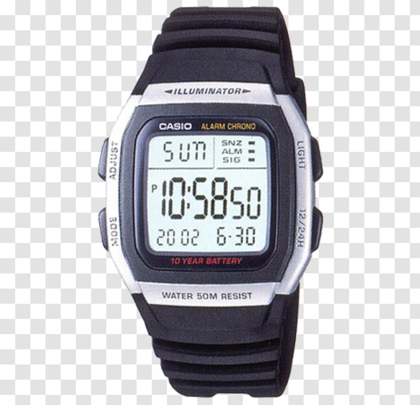 Casio F-91W Watch Chronograph CA-53W-1ER - Stopwatch Transparent PNG