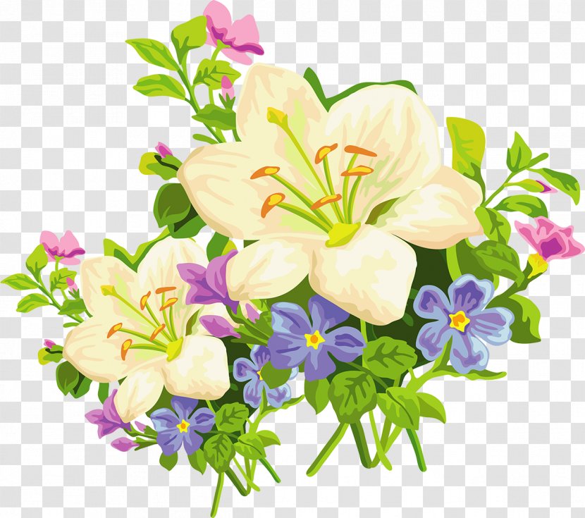 Flower Lilium Bulbiferum Arum-lily Clip Art - Floristry - Bouquet Of Flowers Transparent PNG