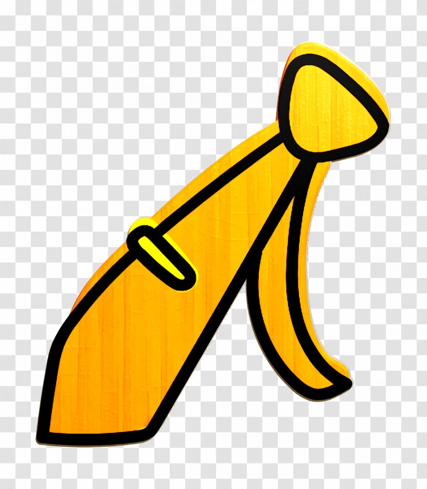 Attire Icon Business Clothes - Yellow - Tie Transparent PNG
