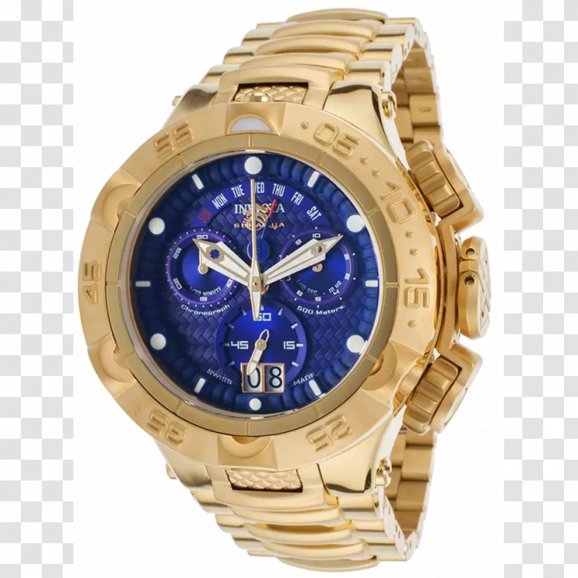 Invicta Watch Group Clock Bracelet Jewellery - Gold Transparent PNG