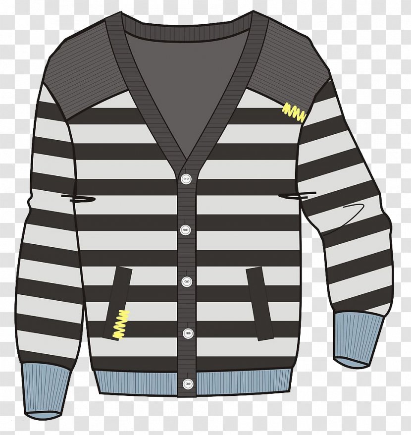 Cardigan Clothing Sweater Coat Designer - Cartoon - Warm Winter Transparent PNG