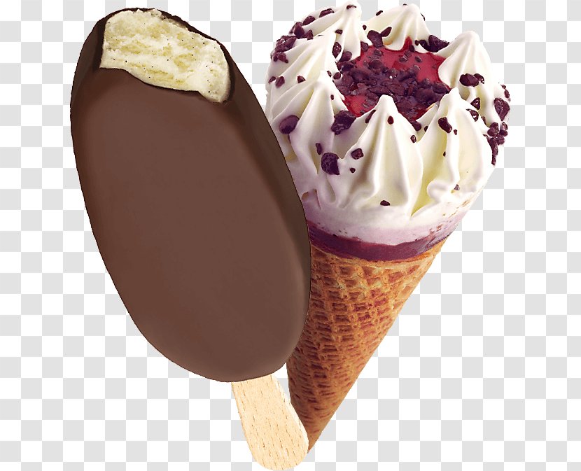 Sundae Chocolate Ice Cream Neapolitan Cones - Frozen Dessert Transparent PNG