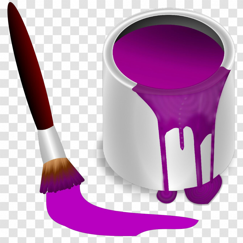 Brush Purple Violet Pink Tool Transparent PNG