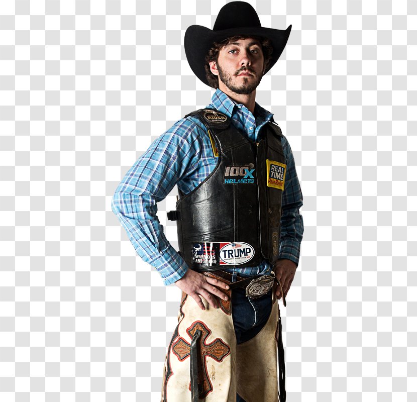 Guilherme Marchi Professional Bull Riders Riding Cowboy - Leather Transparent PNG