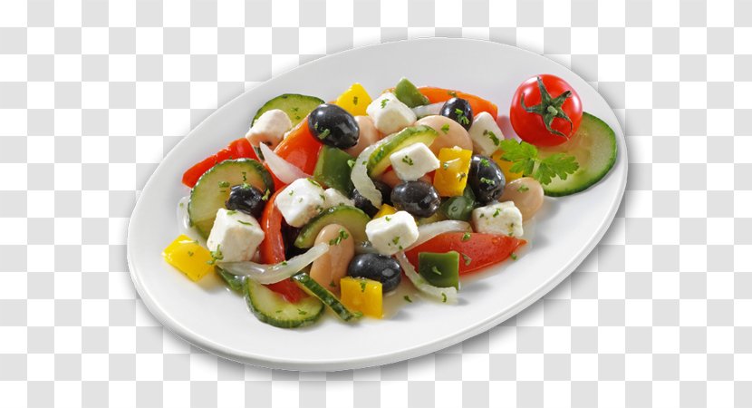 Greek Salad Indian Cuisine Vegetarian Tzatziki Mediterranean - Delicatessen - Chow Transparent PNG