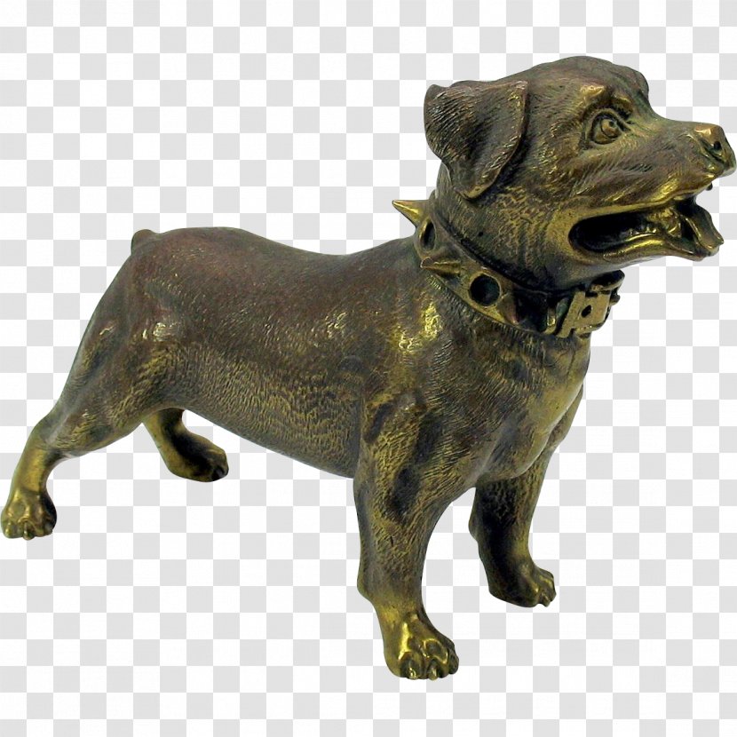 Dog Breed Bronze Sculpture - Rottweiler Transparent PNG