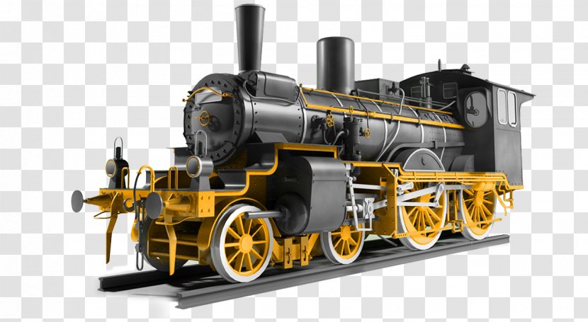Steam Engine Train Rail Transport Locomotive Railroad Car Transparent PNG