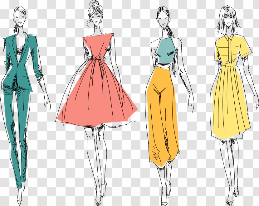 Fashion Illustration Clothing Design The Nextgen Mall - Silhouette Transparent PNG