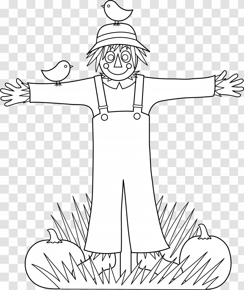 Scarecrow Drawing Clip Art - Hand - Crow Transparent PNG