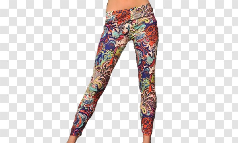 Leggings Paisley Pants Amazon.com Tights - Watercolor - Frame Transparent PNG