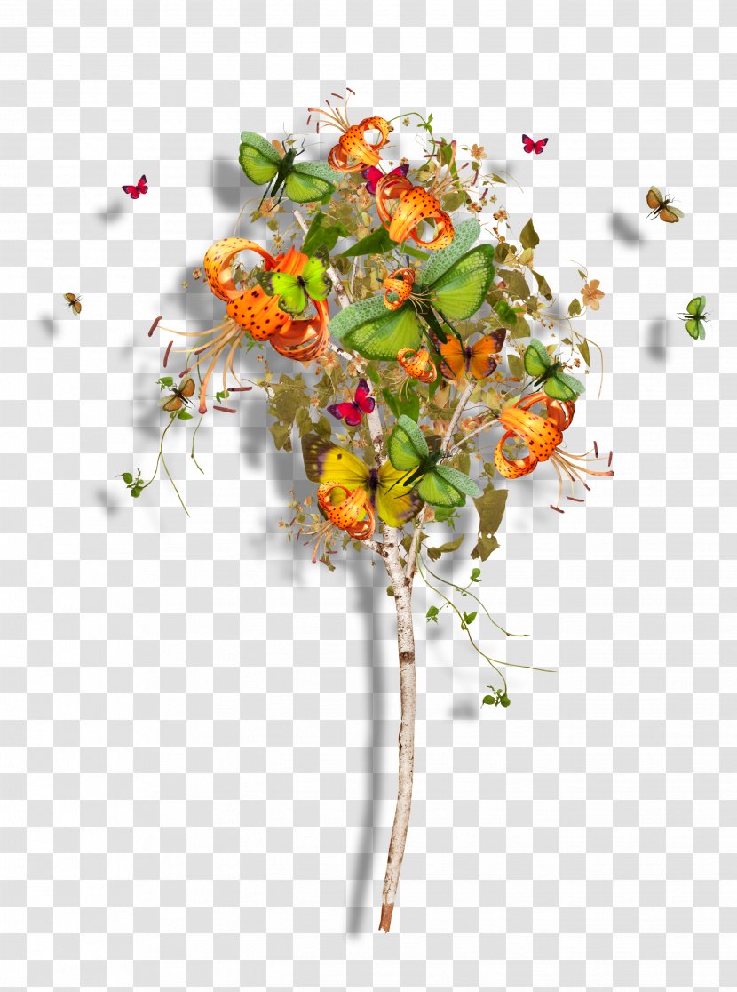 Paper Floral Design Tree - Bouquet Transparent PNG