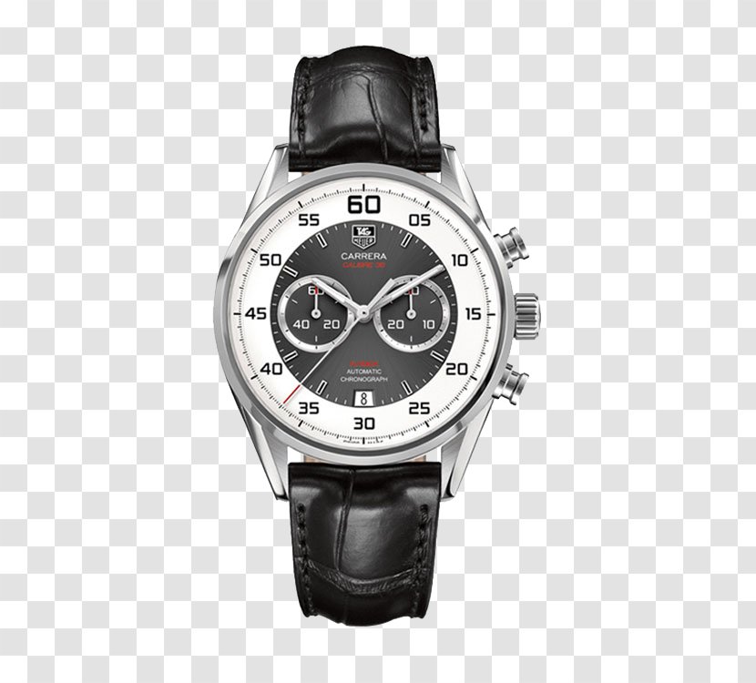 Automatic Watch Flyback Chronograph TAG Heuer - Strap - TAG,Heuer Men's Mechanical Watches Black Transparent PNG