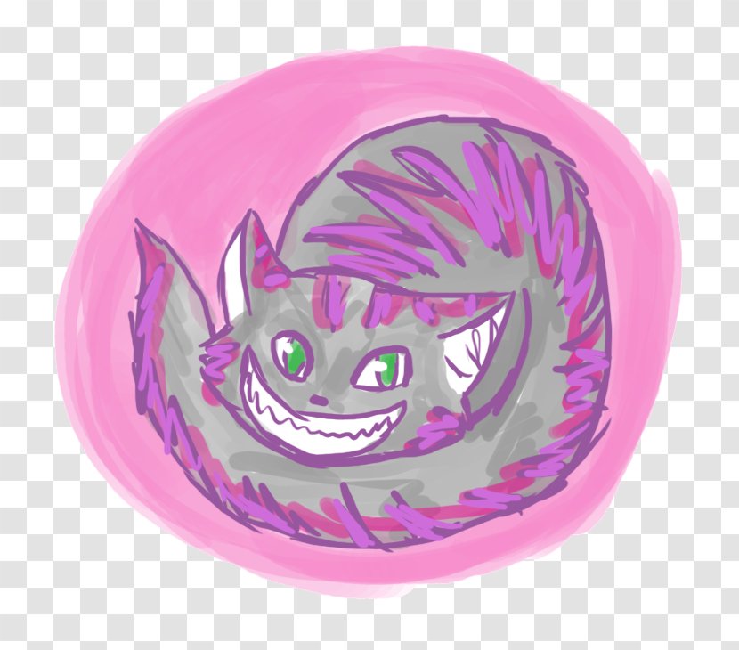 Pink M - Cheshire Cat Drawing Transparent PNG