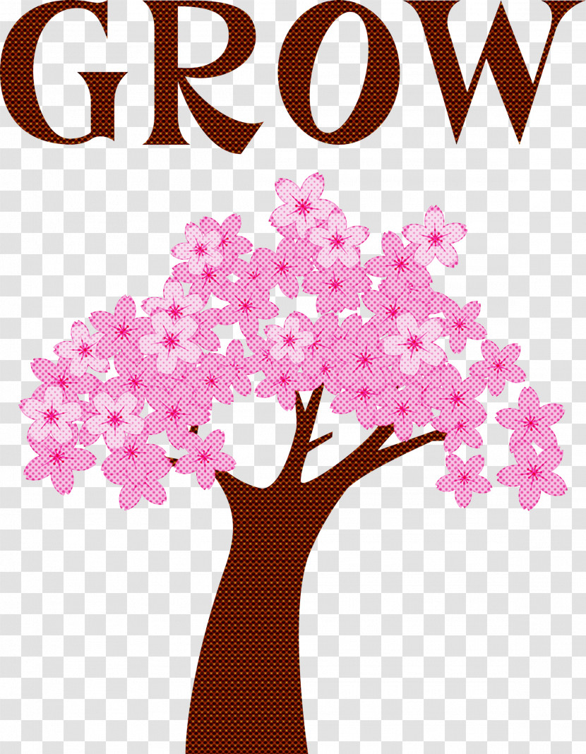 GROW Flower Transparent PNG