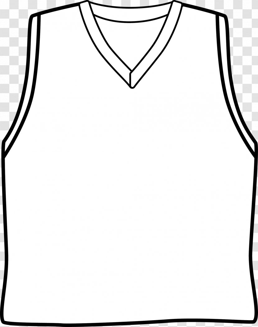 Sleeve Basketball Uniform Jersey Clip Art - Line - Plain Cliparts Transparent PNG