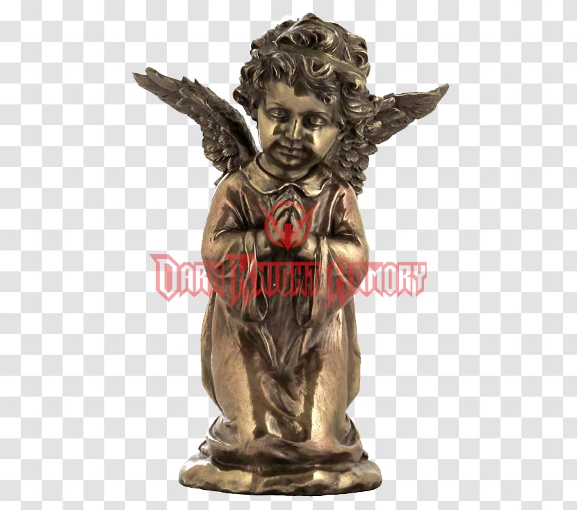 Bronze Sculpture Statue Figurine Religion - Silhouette - Angel Transparent PNG