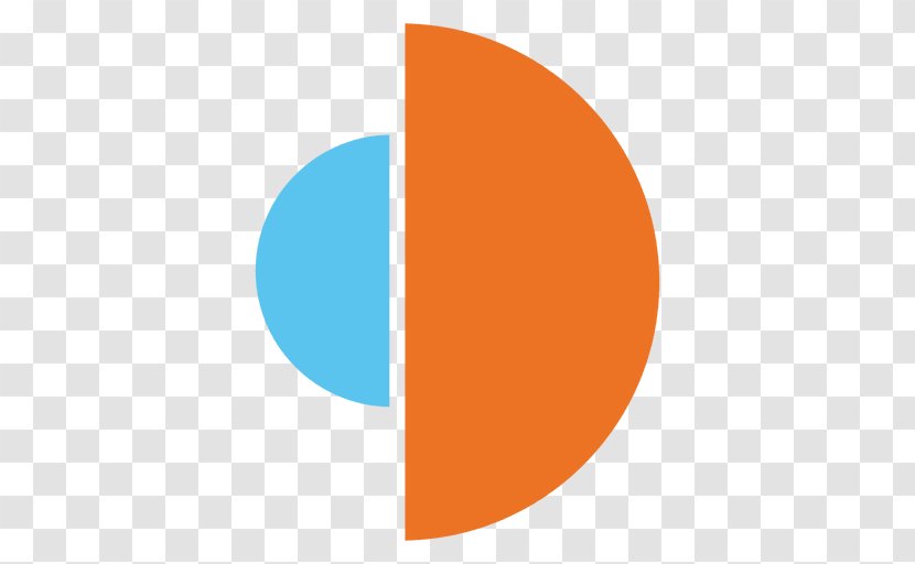 Orange Circle Color Blue Disk - Logo Transparent PNG