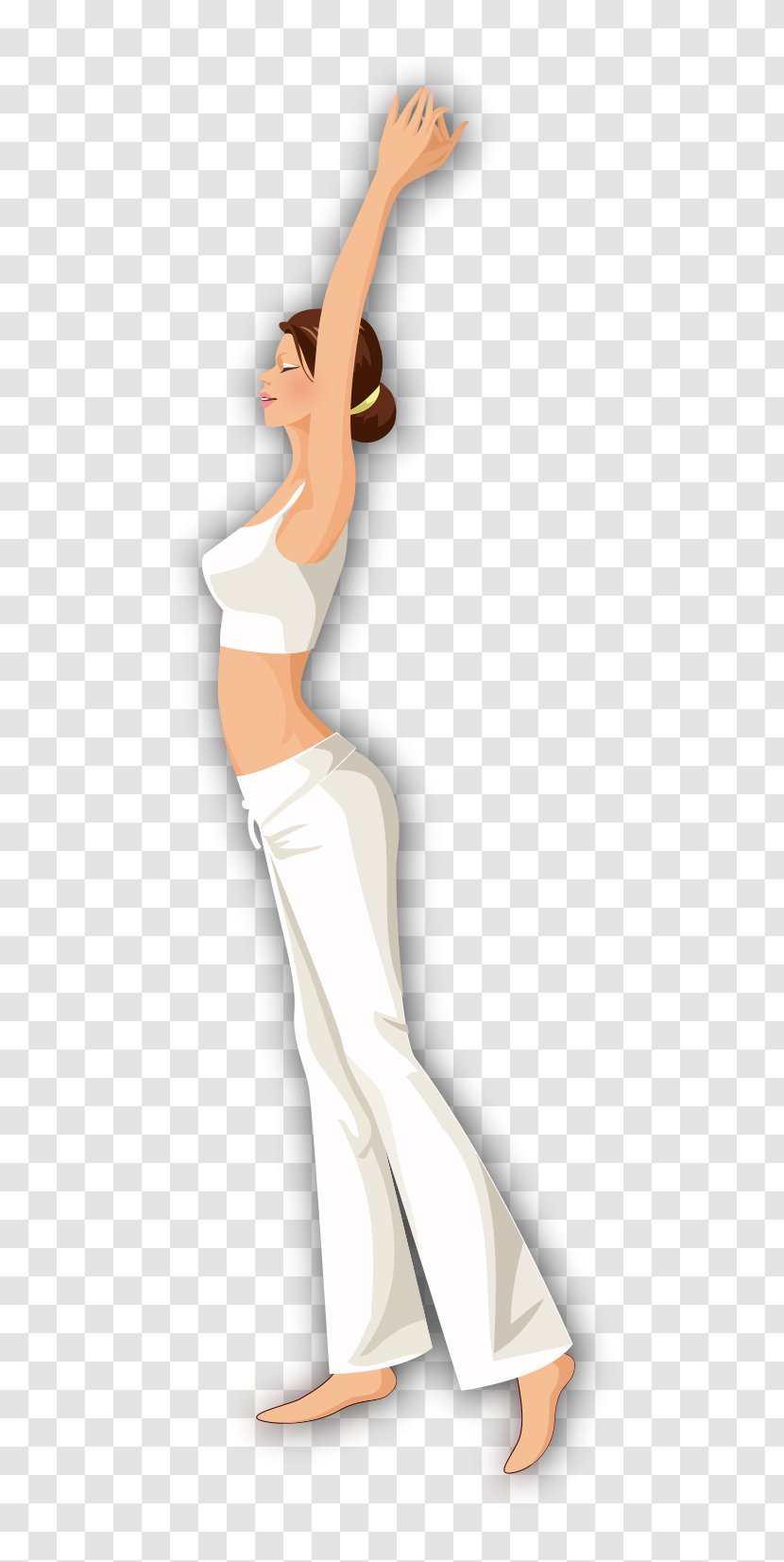 Stretching Illustration - Frame - Yoga Beauty Transparent PNG