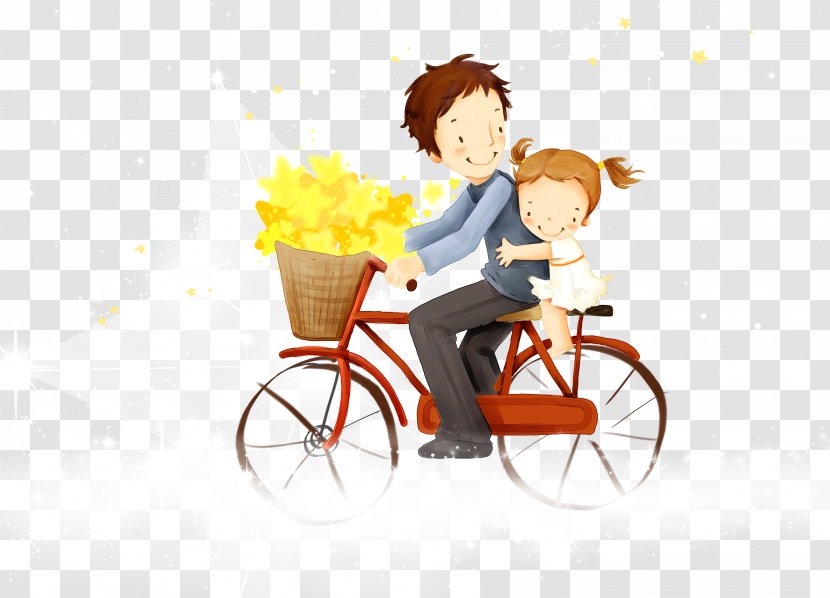 Fathers Day August 8 Child Baby Transport - Gratitude - Character Bike Transparent PNG