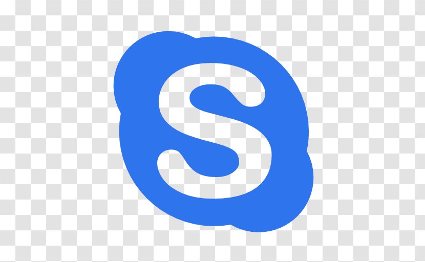 Skype Symbol - Blue - Communication Transparent PNG