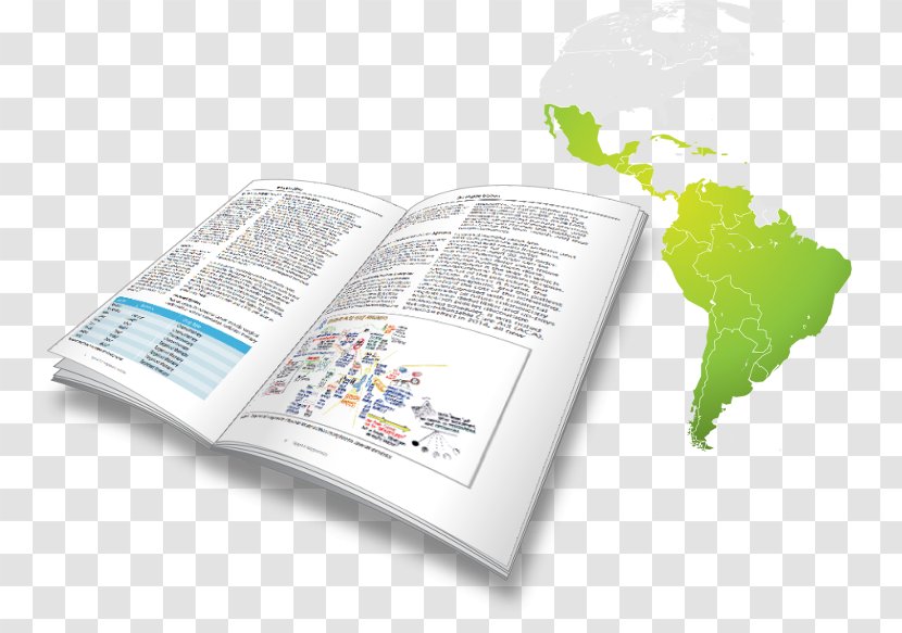 Latin America South Map Country - Wet Paper Transparent PNG
