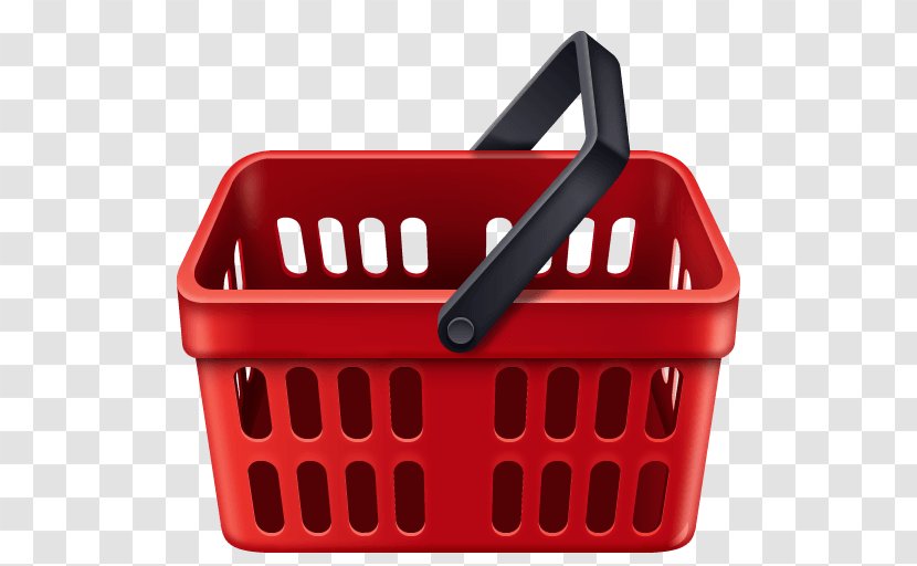 Shopping Einkaufskorb Plastic Basket - Red - Price Transparent PNG
