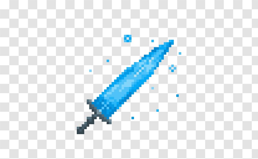 Pixel Art Classification Of Swords Souls - Blue - Sword Transparent PNG