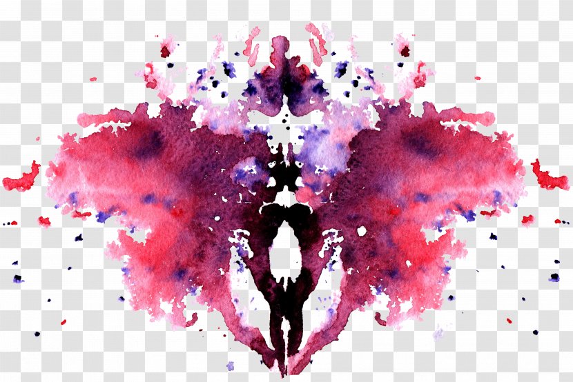 Rorschach Test Royalty-free Watercolor Painting - Silhouette - Inspiration Transparent PNG