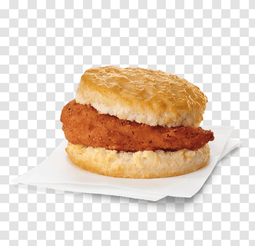 Fried Chicken Breakfast Sandwich Hot Fast Food - Bun - Spicy Transparent PNG