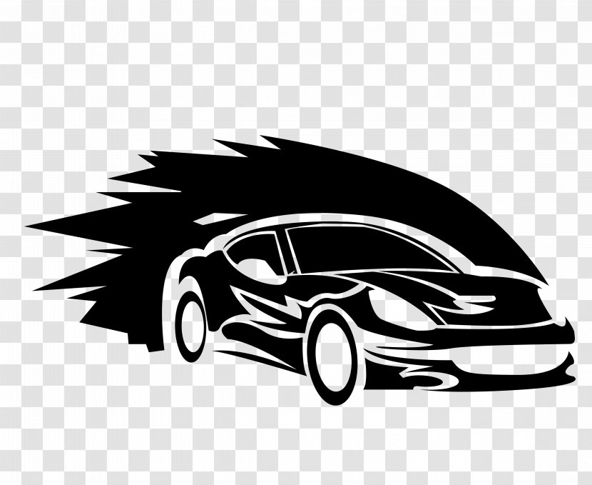 Sports Car Logo Auto Racing - Motor Vehicle - Vector Wire Frame Picture Transparent PNG