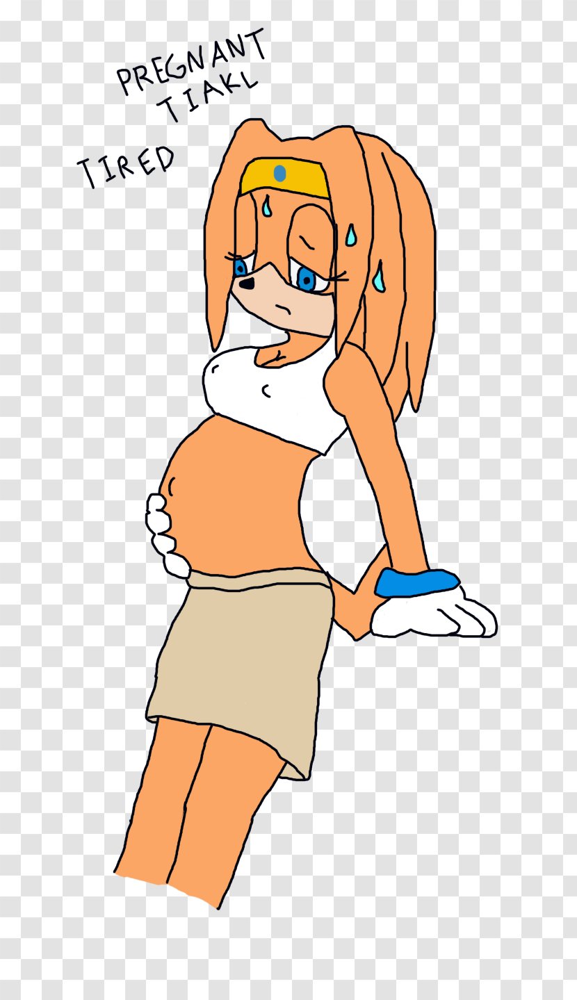 Tikal Pregnancy Knuckles The Echidna Sonic Hedgehog - Silhouette Transparent PNG