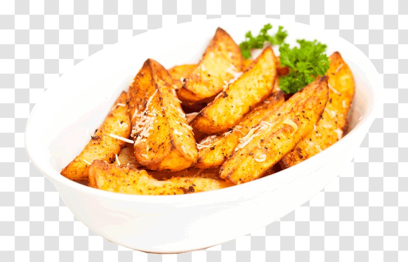 French Fries Potato Wedges Pizza Patatas Bravas Baked - Curry Transparent PNG